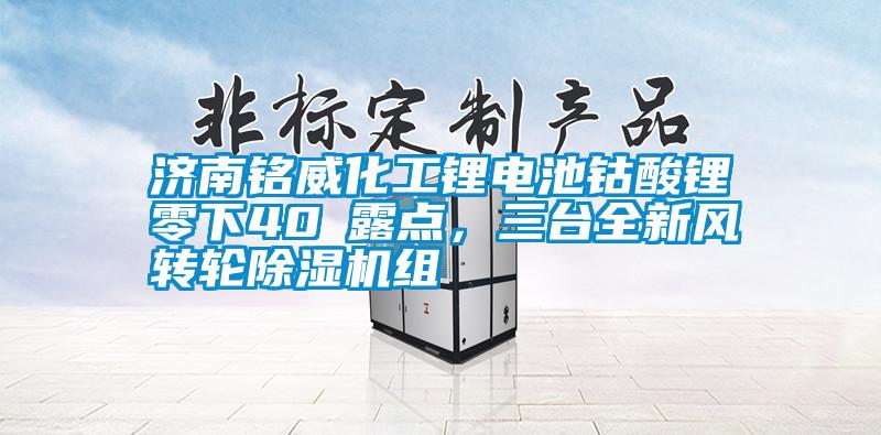 济南铭威化工锂电池钴酸锂零下40℃露点，三台全新风转轮麻豆视频黄网站组