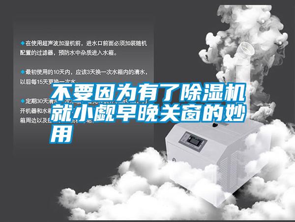 不要因为有了麻豆视频黄网站就小觑早晚关窗的妙用