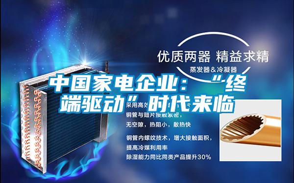 中国家电企业：“终端驱动”时代来临