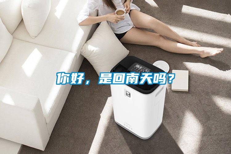 你好，是回南天吗？