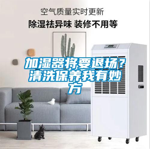 加湿器将要退场？清洗保养我有妙方