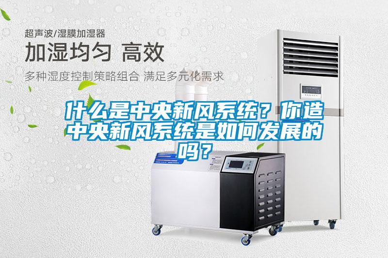 什么是中央新风系统？你造中央新风系统是如何发展的吗？