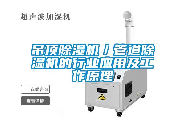 吊顶麻豆视频黄网站／管道麻豆视频黄网站的行业应用及工作原理