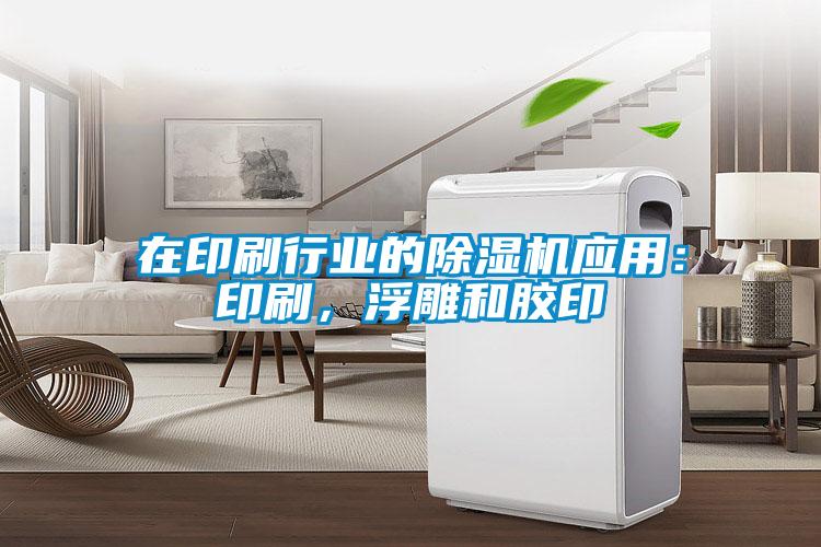 在印刷行业的麻豆视频黄网站应用：印刷，浮雕和胶印