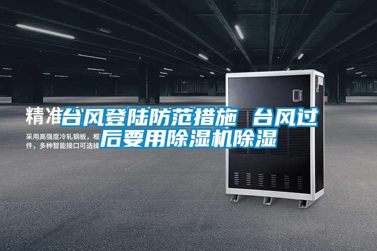 台风登陆防范措施 台风过后要用麻豆视频黄网站除湿