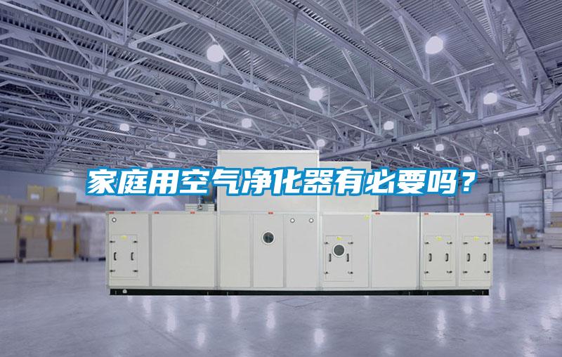 家庭用空气净化器有必要吗？