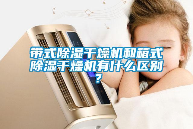 带式除湿干燥机和箱式除湿干燥机有什么区别？