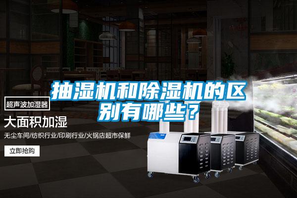 抽湿机和麻豆视频黄网站的区别有哪些？