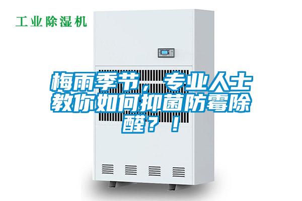 梅雨季节，专业人士教你如何抑菌防霉除醛？！