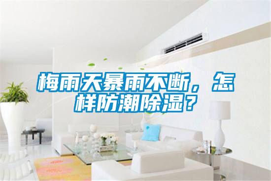 梅雨天暴雨不断，怎样防潮除湿？