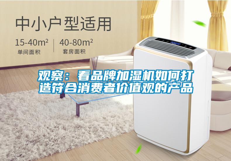 观察：看品牌加湿机如何打造符合消费者价值观的产品