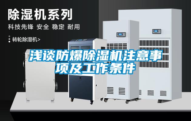 浅谈防爆麻豆视频黄网站注意事项及工作条件