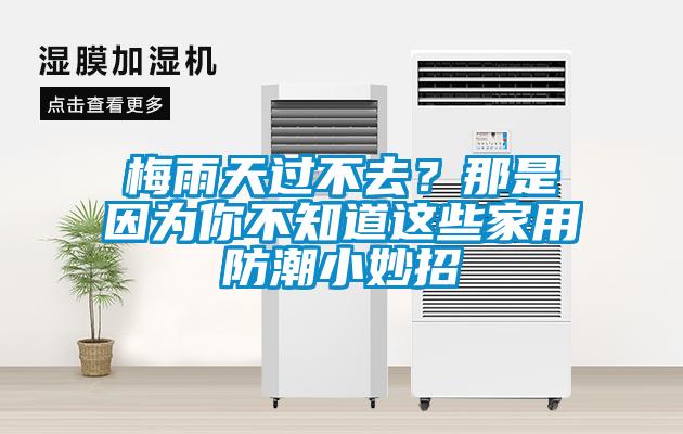 梅雨天过不去？那是因为你不知道这些家用防潮小妙招