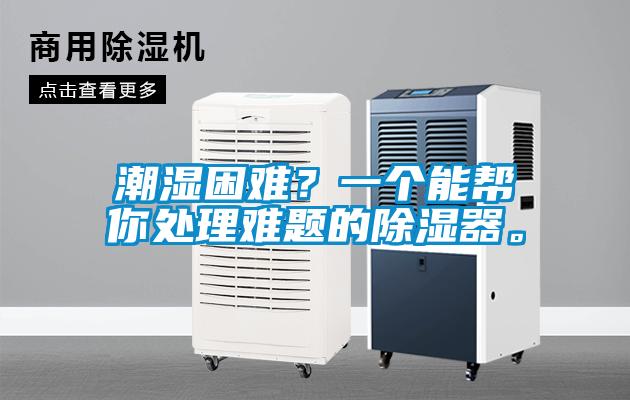 潮湿困难？一个能帮你处理难题的除湿器。