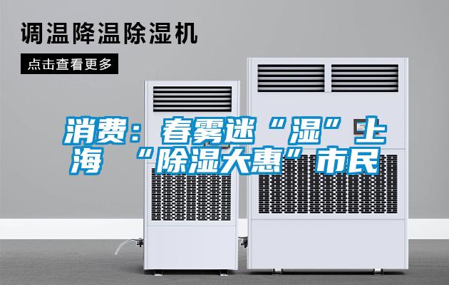 消费：春雾迷“湿”上海 “除湿大惠”市民
