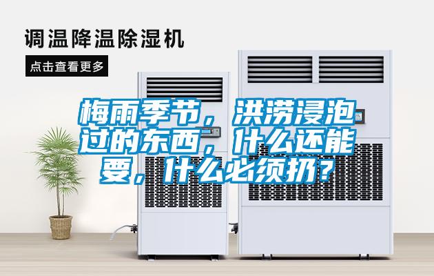 梅雨季节，洪涝浸泡过的东西，什么还能要，什么必须扔？