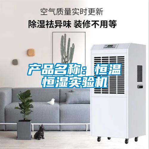 产品名称：恒温恒湿实验机