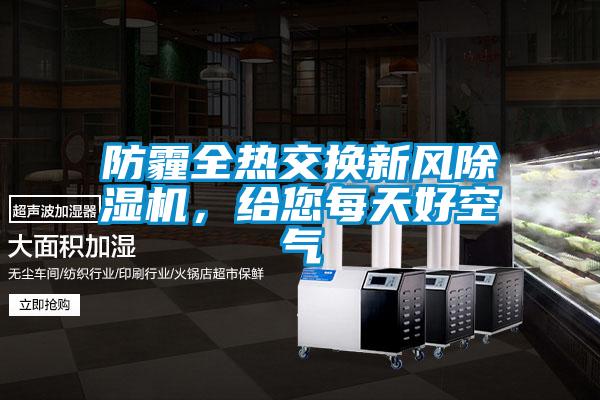 防霾全热交换新风麻豆视频黄网站，给您每天好空气