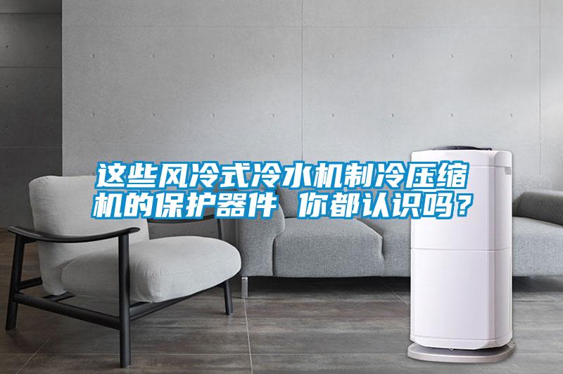 这些风冷式冷水机制冷压缩机的保护器件 你都认识吗？