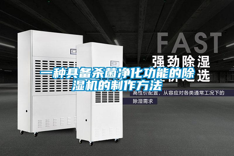 一种具备杀菌净化功能的麻豆视频黄网站的制作方法