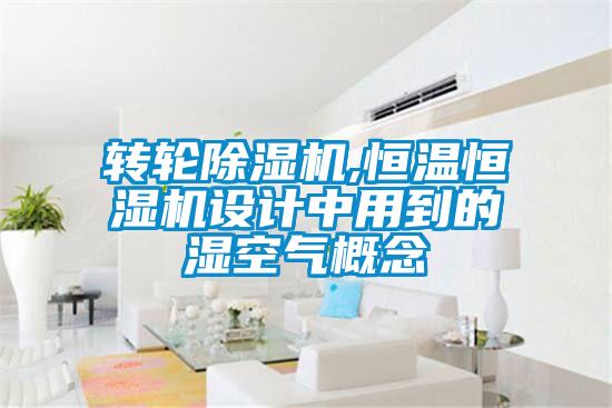 转轮麻豆视频黄网站,恒温恒湿机设计中用到的湿空气概念