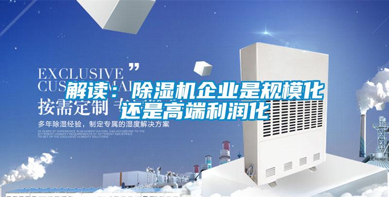 解读：麻豆视频黄网站企业是规模化还是高端利润化
