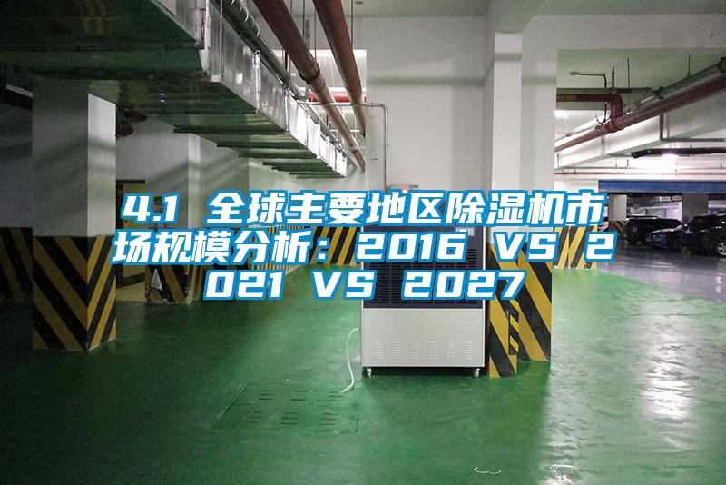 4.1 全球主要地区麻豆视频黄网站市场规模分析：2016 VS 2021 VS 2027