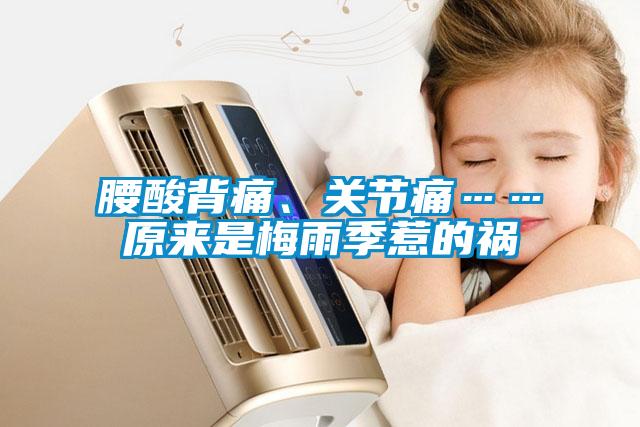 腰酸背痛、关节痛……原来是梅雨季惹的祸
