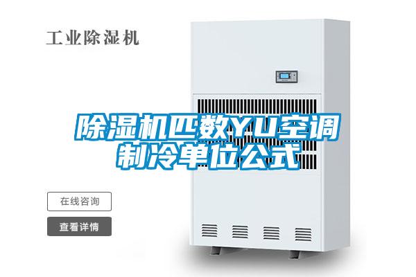 麻豆视频黄网站匹数YU空调制冷单位公式