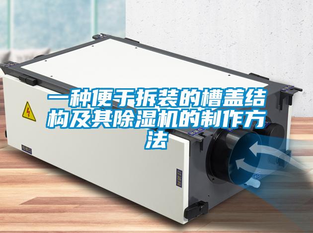 一种便于拆装的槽盖结构及其麻豆视频黄网站的制作方法