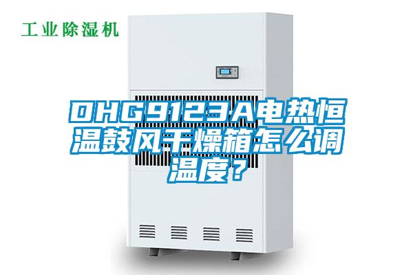 DHG9123A电热恒温鼓风干燥箱怎么调温度？