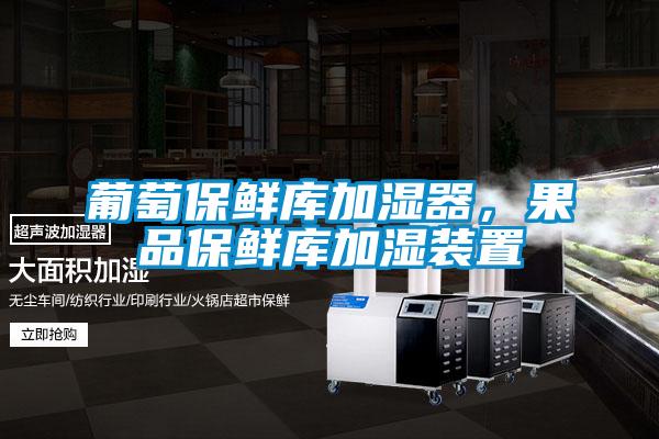 葡萄保鲜库加湿器，果品保鲜库加湿装置