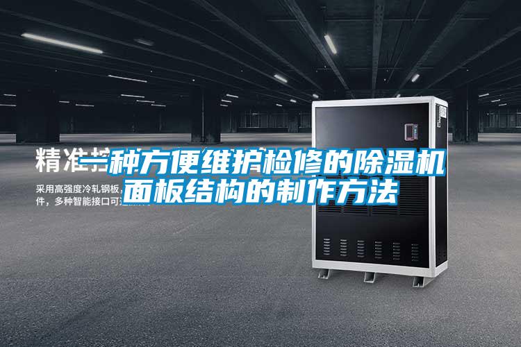 一种方便维护检修的麻豆视频黄网站面板结构的制作方法