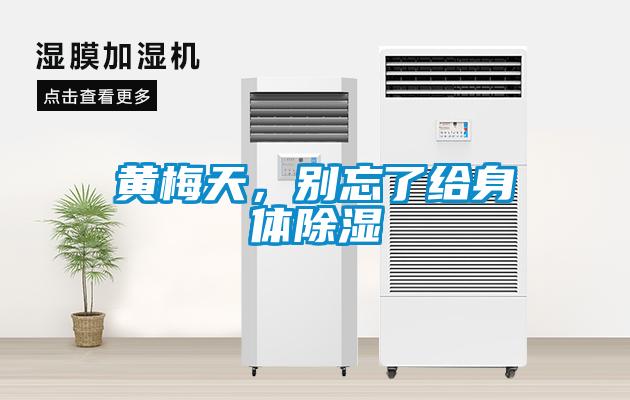 黄梅天，别忘了给身体除湿