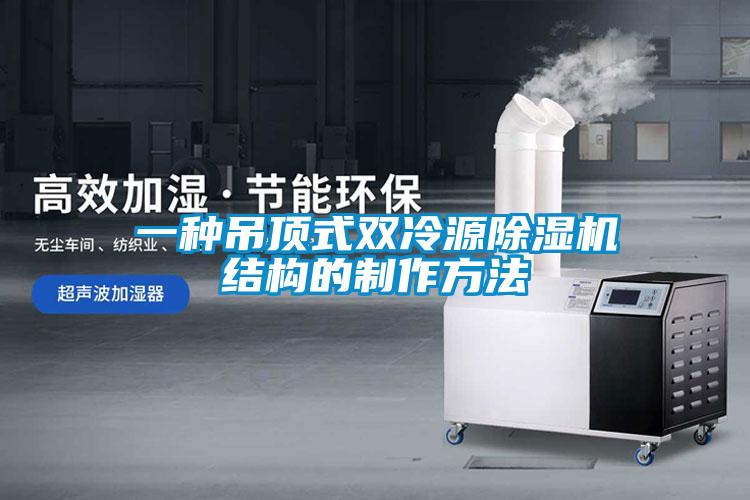 一种吊顶式双冷源麻豆视频黄网站结构的制作方法