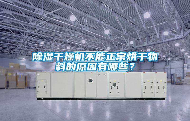 除湿干燥机不能正常烘干物料的原因有哪些？
