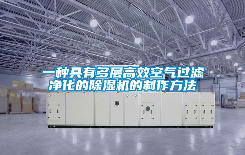 一种具有多层高效空气过滤净化的麻豆视频黄网站的制作方法