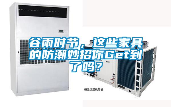 谷雨时节，这些家具的防潮妙招你Get到了吗？