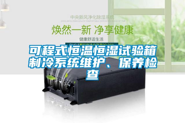 可程式恒温恒湿试验箱制冷系统维护、保养检查