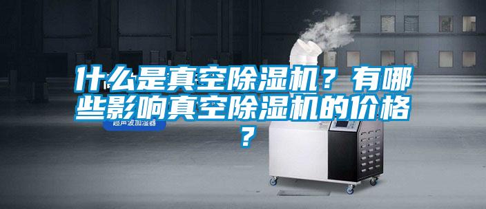 什么是真空麻豆视频黄网站？有哪些影响真空麻豆视频黄网站的价格？