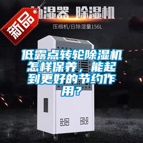 低露点转轮麻豆视频黄网站怎样保养，能起到更好的节约作用？