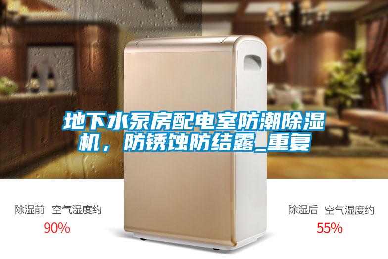 地下水泵房配电室防潮麻豆视频黄网站，防锈蚀防结露_重复