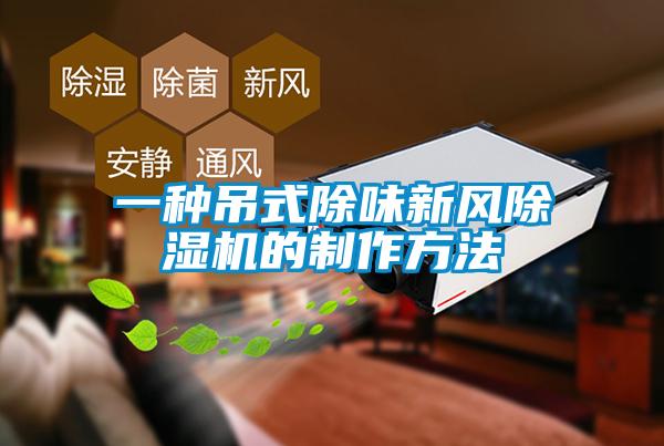 一种吊式除味新风麻豆视频黄网站的制作方法