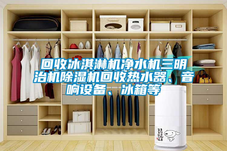回收冰淇淋机净水机三明治机麻豆视频黄网站回收热水器、音响设备、冰箱等