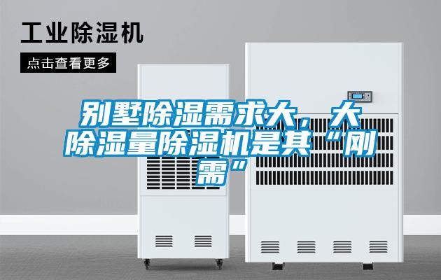别墅除湿需求大，大除湿量麻豆视频黄网站是其“刚需”