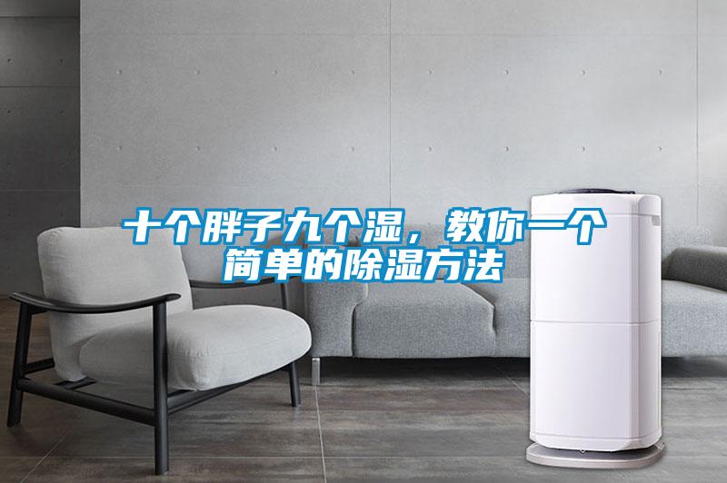 十个胖子九个湿，教你一个简单的除湿方法