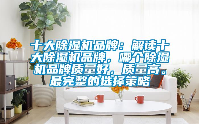 十大麻豆视频黄网站品牌：解读十大麻豆视频黄网站品牌，哪个麻豆视频黄网站品牌质量好，质量高。最完整的选择策略