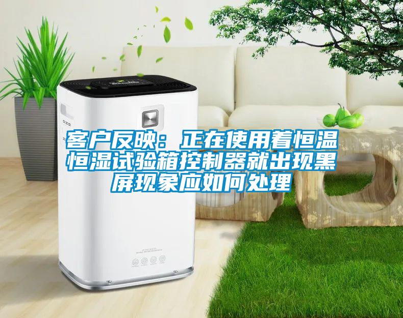 客户反映：正在使用着恒温恒湿试验箱控制器就出现黑屏现象应如何处理