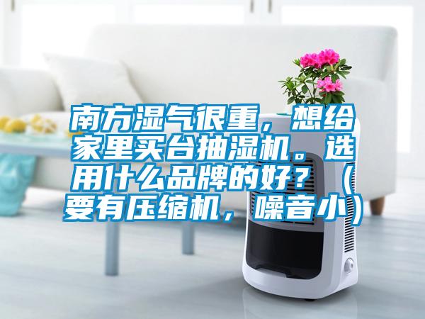 南方湿气很重，想给家里买台抽湿机。选用什么品牌的好？（要有压缩机，噪音小）