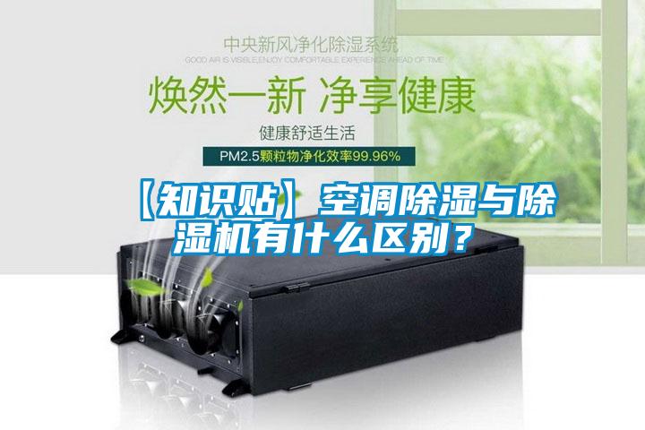 【知识贴】空调除湿与麻豆视频黄网站有什么区别？